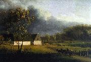 A Storm Brewing Behind a Farmhouse in Zealand Jens Juel